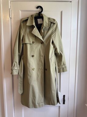 Mango Double-Breasted Trench Coat